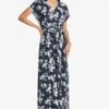 Leah Gown - Navy Venetia Petal