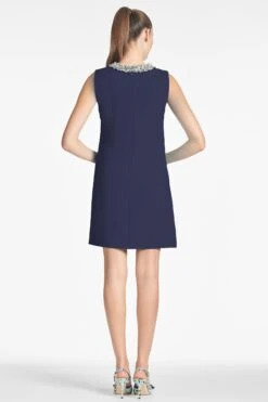 LIZ DRESS - DARK MIDNIGHT -Sachin and Babi US LIZDRESS MIDNIGHT BACK