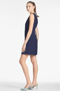 LIZ DRESS - DARK MIDNIGHT -Sachin and Babi US LIZDRESS MIDNIGHT SIDE3