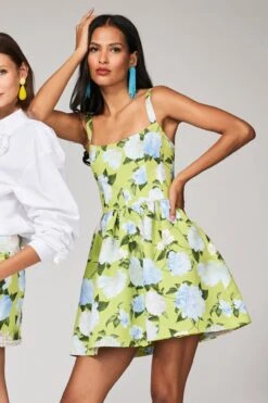 SAMIRA DRESS - CITRINE PEONIES -Sachin and Babi US LOOK 01 021