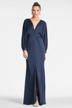 Maia Gown - Midnight -Sachin and Babi US MAIAGOWN MIDNIGHT FRONT
