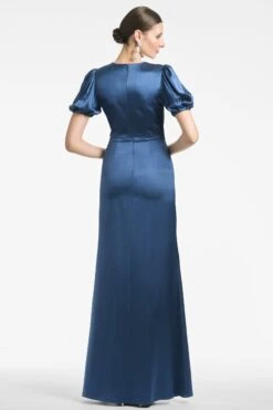 Mila Gown - Indigo -Sachin and Babi US MILAGOWN INDIGO BACK