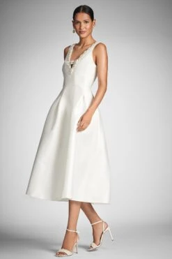 Millie Dress - Off White -Sachin and Babi US MILLIEDRESS OFFWHITE SIDE