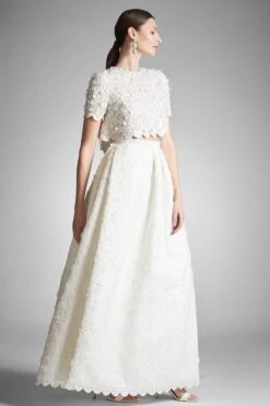 Pyaar Skirt - Ivory -Sachin and Babi US NAYATOP PYAARSKIRT IVORY SIDE