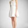 Pia Dress - Ivory -Sachin and Babi US PIADRESS IVORY FRONT