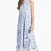 Positano Dress - Pinstripe -Sachin and Babi US POSITANODRESS PINSTRIPE FRONT2