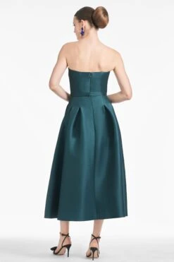 Shay Dress - Forest Green Placement Ikat 11 Shay Dress - Forest Green Placement Ikat -Sachin and Babi US R251D04 300 4