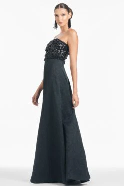 Lillian Gown - Black -Sachin and Babi US R251G08 001 5