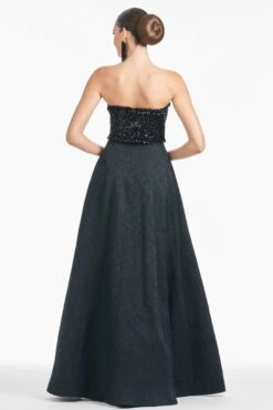 Lillian Gown - Black -Sachin and Babi US R251G08 001 6