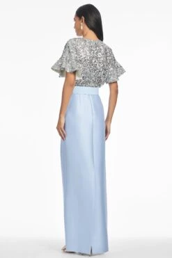 Marlene Gown - Silver/Glacial Blue -Sachin and Babi US R251G10 454 3