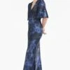 Mae Gown - Deep Ocean Bouquet -Sachin and Babi US R251G25 405 2