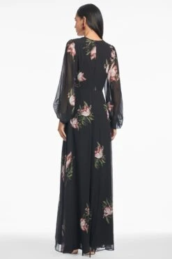 Jenny Gown - Noir Blossom -Sachin and Babi US R251G43 004 5