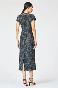 EMBELLISHED LIZ DRESS - OBSIDIAN FROST -Sachin and Babi US R261D07 001 5