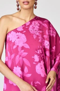 EMBELLISHED DEMI GOWN - RHODOLITE ROSES -Sachin and Babi US R261G02 676 6