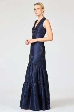 CELLA GOWN - DEEP OCEAN -Sachin and Babi US R261G04 411 3