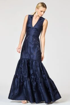CELLA GOWN - DEEP OCEAN -Sachin and Babi US R261G04 411 7