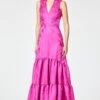 CELLA GOWN - PINK SAPPHIRE DAMASK