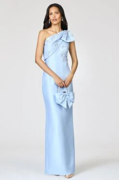 EMBELLISHED OLIVIA GOWN - GLACIAL BLUE -Sachin and Babi US R261G09 454