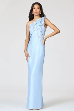 EMBELLISHED OLIVIA GOWN - GLACIAL BLUE -Sachin and Babi US R261G09 454 4