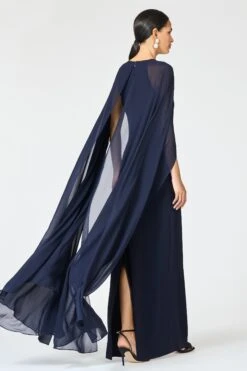 EMBELLISHED COLLEEN GOWN - MIDNIGHT -Sachin and Babi US R261G11 410 4