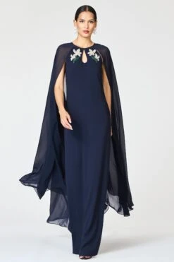 EMBELLISHED COLLEEN GOWN - MIDNIGHT -Sachin and Babi US R261G11 410 6