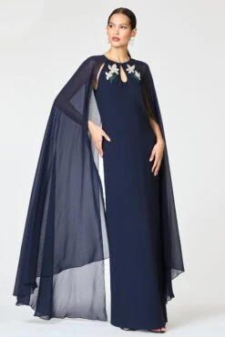 EMBELLISHED COLLEEN GOWN - MIDNIGHT -Sachin and Babi US R261G11 410 7