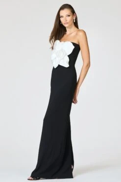 MARIST GOWN - IVORY BLACK -Sachin and Babi US R261G12 001 4