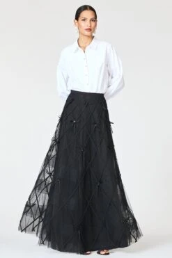 ROBIN SKIRT - BLACK -Sachin and Babi US R261S01 001 4 1