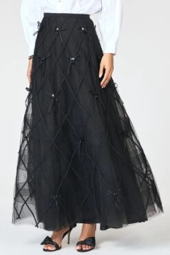 ROBIN SKIRT - BLACK -Sachin and Babi US R261S01 001 5 1