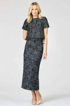 ADORA SKIRT - OBSIDIAN FROST -Sachin and Babi US R261S03 001 7