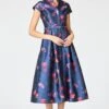 MARTINE DRESS - MIDNIGHT JARDIN -Sachin and Babi US R262D14 418 2