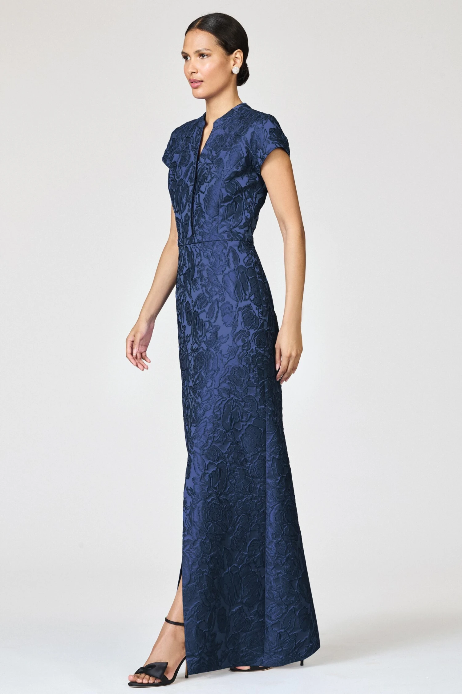 CLOQUE LYNN GOWN - MIDNIGHT 4 CLOQUE LYNN GOWN - MIDNIGHT - Image 2