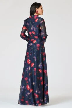 EMBELLISHED ADDISON GOWN - MIDNIGHT JARDIN -Sachin and Babi US R262G17 418 8