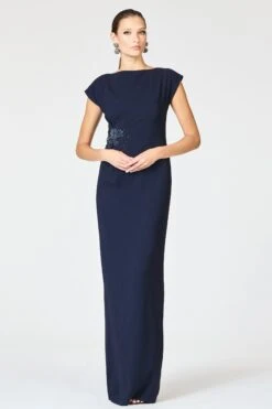 EMBELLISHED KELLY GOWN - MIDNIGHT -Sachin and Babi US R262G23 410 3