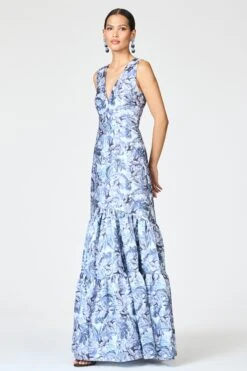 RORI GOWN - FROZEN FLORA -Sachin and Babi US R262G25 462 3