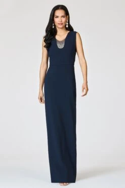 EMBELLISHED NATALIE GOWN - MIDNIGHT -Sachin and Babi US R262G27 410 2