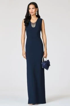 EMBELLISHED NATALIE GOWN - MIDNIGHT -Sachin and Babi US R262G27 410