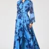 EMBROIDERED CASSANDRA GOWN - CELESTIAL BLOOMS -Sachin and Babi US R262G32 465 2
