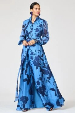 EMBROIDERED CASSANDRA GOWN - CELESTIAL BLOOMS -Sachin and Babi US R262G32 465 3