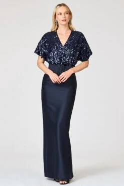 MARLENE GOWN - MIDNIGHT -Sachin and Babi US R262G39 410