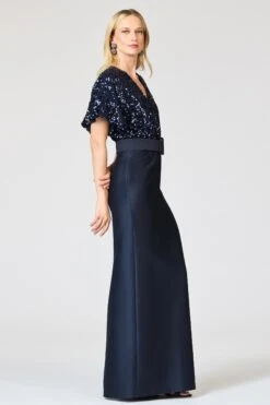 MARLENE GOWN - MIDNIGHT -Sachin and Babi US R262G39 410 4