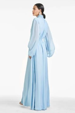 Beatrix Gown - Chambray Blue -Sachin and Babi US S221G13F 455 BEATRIXGOWN CHAMBRAYBLUE BACK 4972387c 4cd5 44a0 a07e bc9c5b20b494