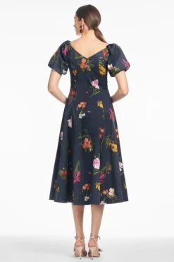 MAGNOLIA DRESS - DARK MIDNIGHT BOUQUET -Sachin and Babi US S251D35 003 2