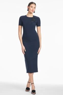 EMBELLISHED TAMARA DRESS - MIDNIGHT 10 EMBELLISHED TAMARA DRESS - MIDNIGHT -Sachin and Babi US S251D41 401 3