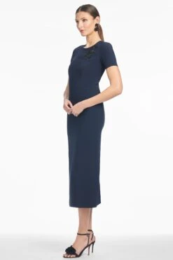 EMBELLISHED TAMARA DRESS - MIDNIGHT 9 EMBELLISHED TAMARA DRESS - MIDNIGHT -Sachin and Babi US S251D41 401 4