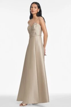 BETSY GOWN - PEWTER -Sachin and Babi US S251G17 250 4