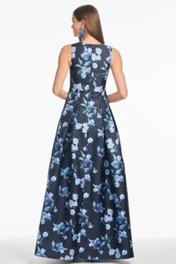 BROOKE GOWN - POSEIDON VENETIAN PETAL -Sachin and Babi US S251G56 418 4