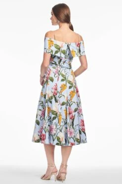 MINNIE DRESS - GLACIAL BLUE BLOSSOMS -Sachin and Babi US S252D15 456 4