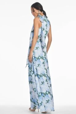 KAYLA GOWN - GLACIAL PEONIES -Sachin and Babi US S252G29 458 5