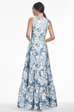 RORI GOWN - SKY BLUE STAR LILLIES -Sachin and Babi US S252G31 461 5
